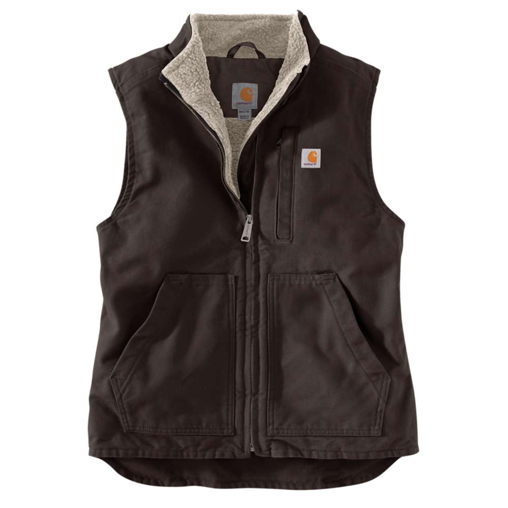 Carhartt 104224 Women's Washed Duck Mock Neck Gilet Bodywarmer