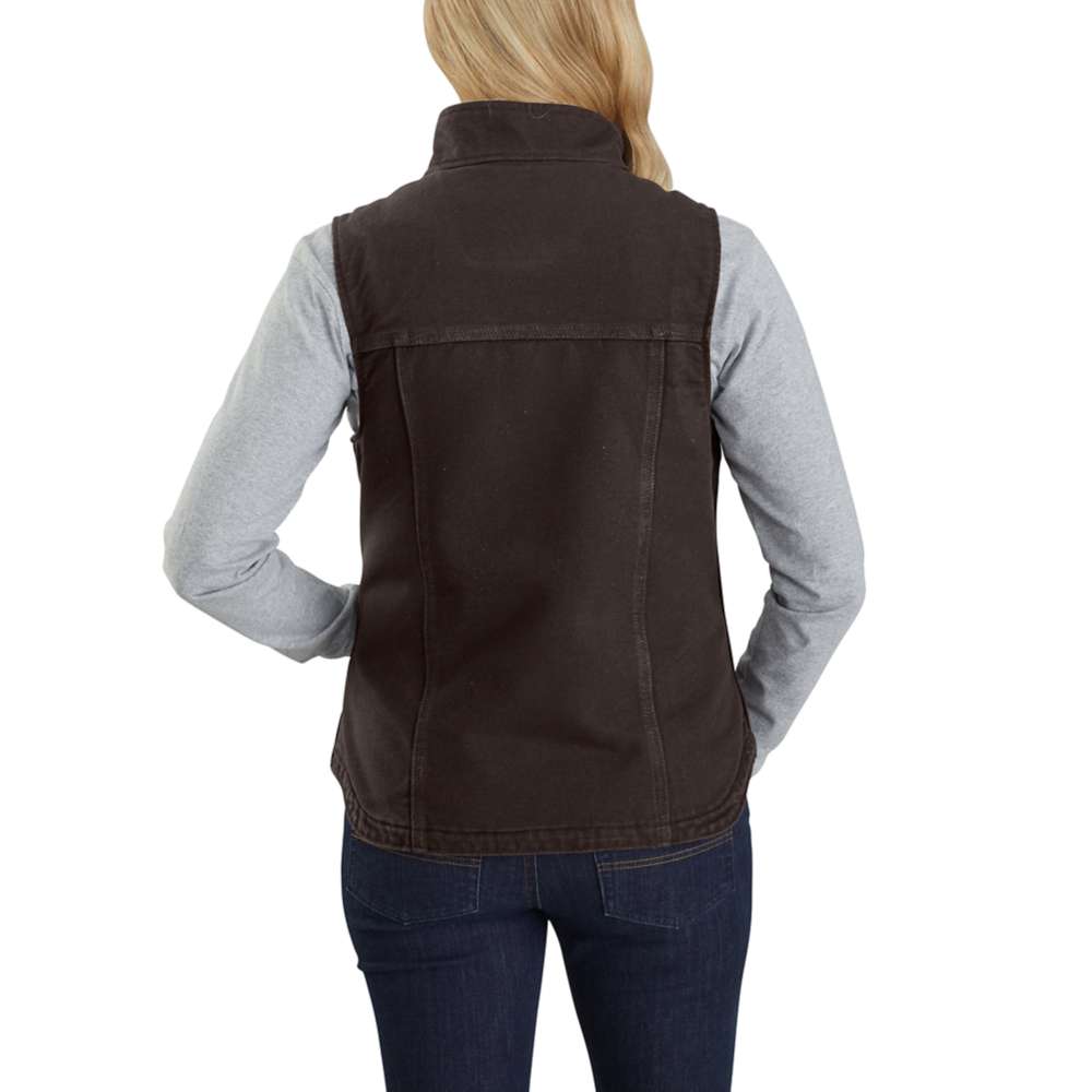 Carhartt 104224 Women's Washed Duck Mock Neck Gilet Bodywarmer