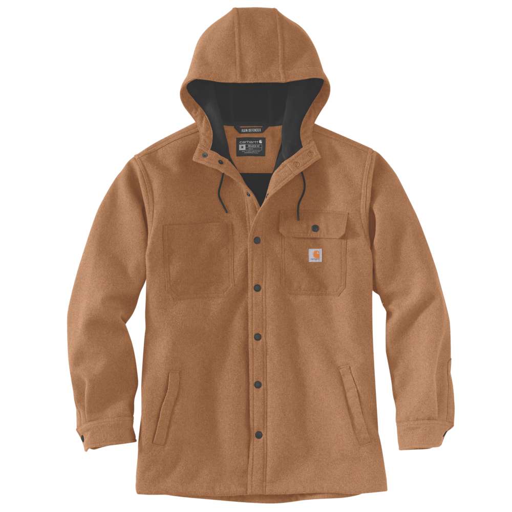 Carhartt 105022 Rain Defender Relaxed Fit Heavyweight Hooded Shirt Jac