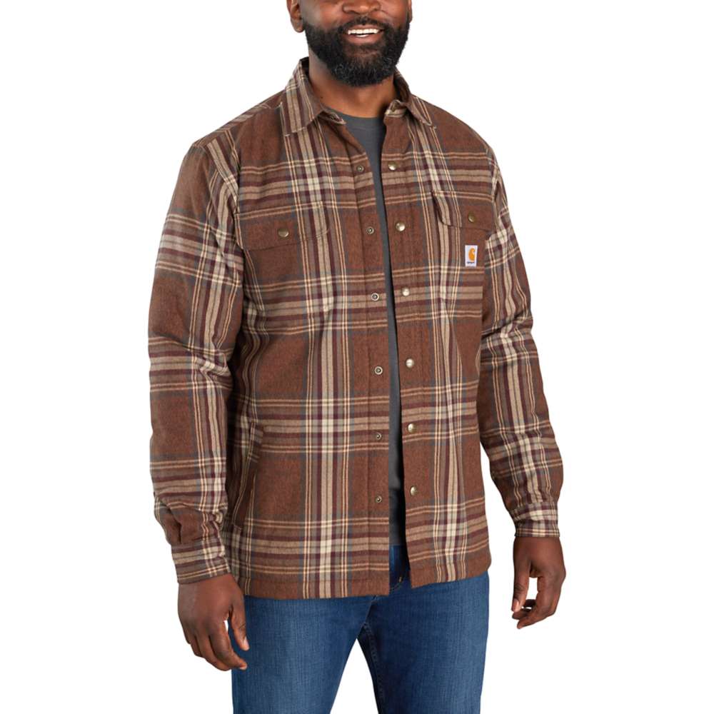 Carhartt 105430 Relaxed Fit Heavyweight Flannel Sherpa-Lined Shirt Jac