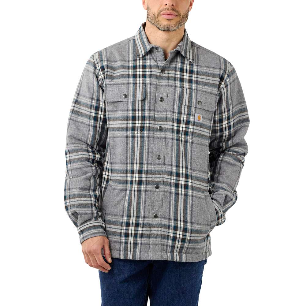 Carhartt 105430 Relaxed Fit Heavyweight Flannel Sherpa-Lined Shirt Jac