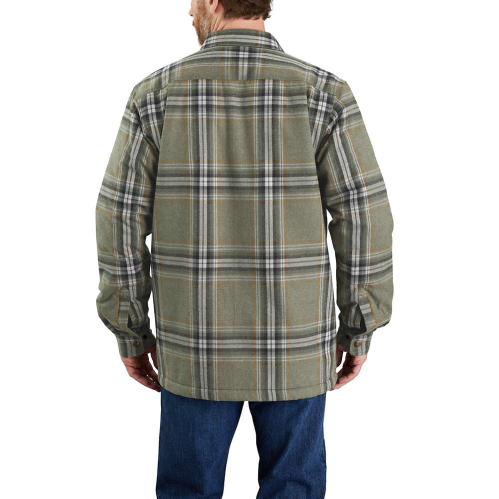 Carhartt 105430 Relaxed Fit Heavyweight Flannel Sherpa-Lined Shirt Jac
