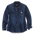 Carhartt 105492 Women's Relaxed Fit Midweight Denim Long-Sleeve Shirt