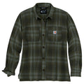 Carhartt 105574 Women's Rugged Flex Loose Fit Midweight Flannel Long-Sleeve Plaid Shirt