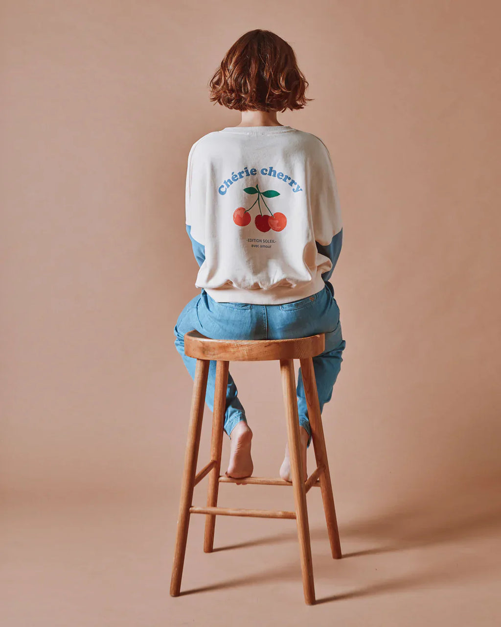 Emile & Ida Dice Sweatshirt in Creme