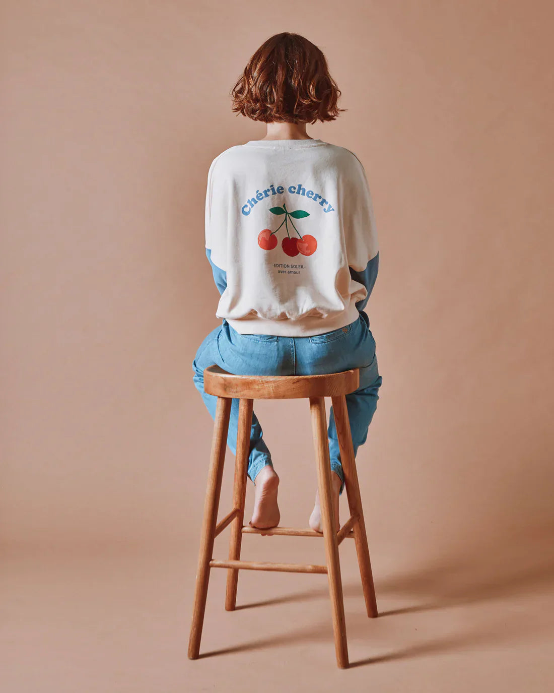 Emile & Ida Dice Sweatshirt in Creme