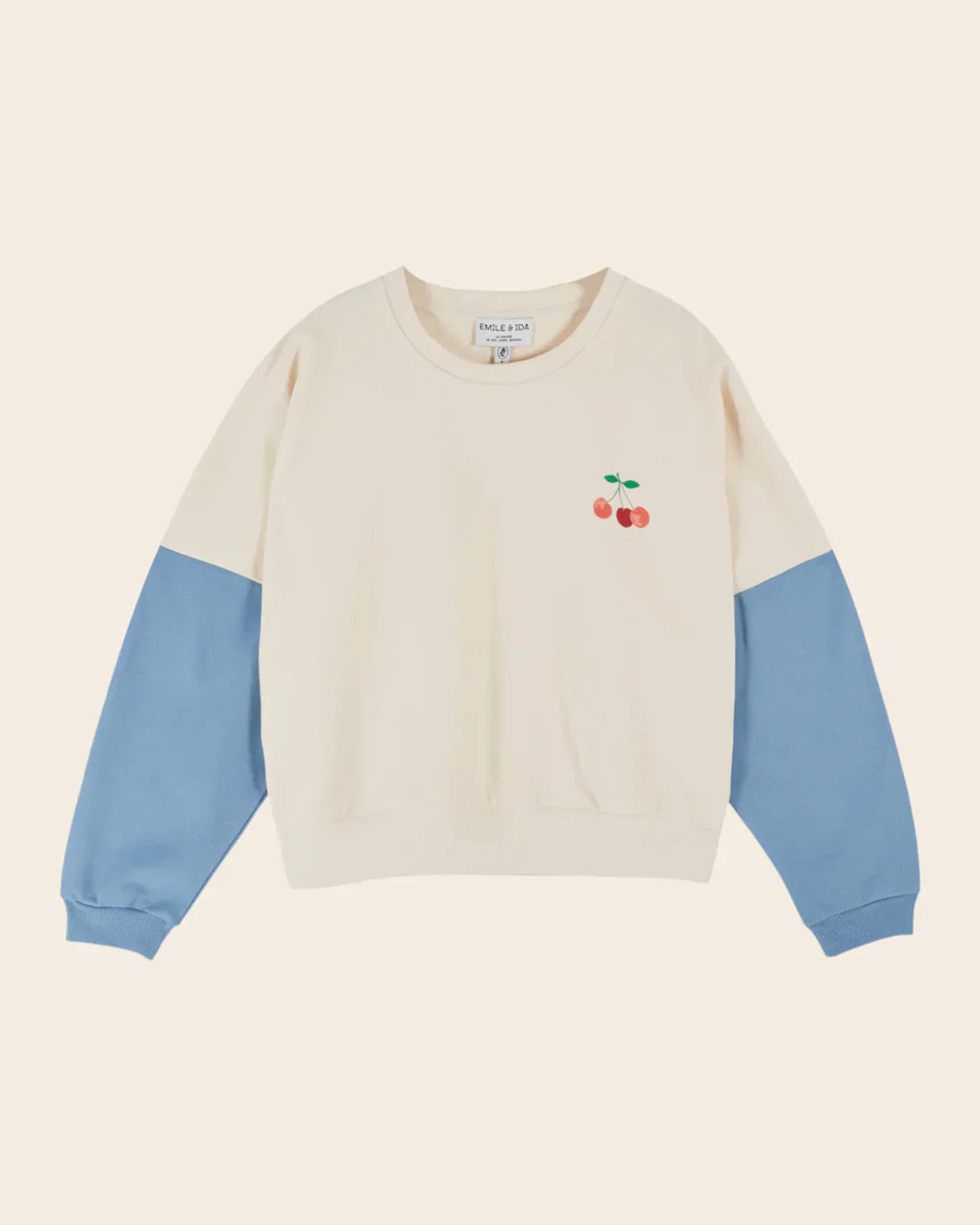 Emile & Ida Dice Sweatshirt in Creme