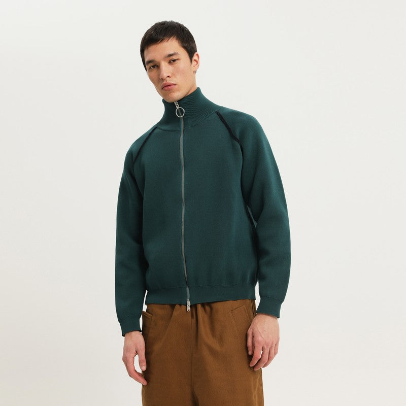 Dark green raglan sweater