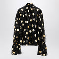 Silk Organza Lamé Polka Dot Blouse