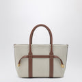 Ghiera Shopper Small bag in cotton and linen
