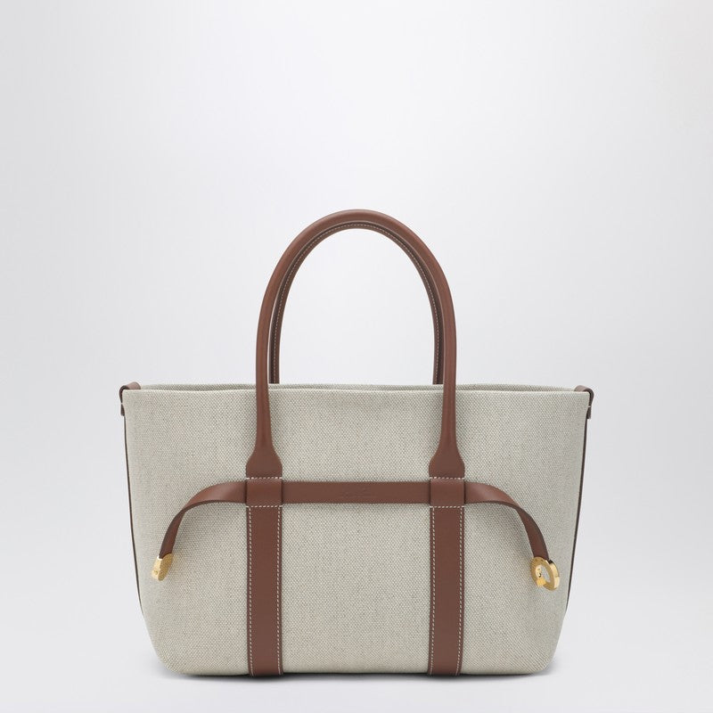 Ghiera Shopper Small bag in cotton and linen