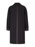LONG SLEEVE COAT NOTCHED LAPELS