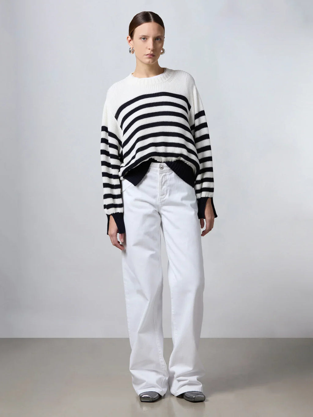 Roberto Collina Striped Cotton Sweater