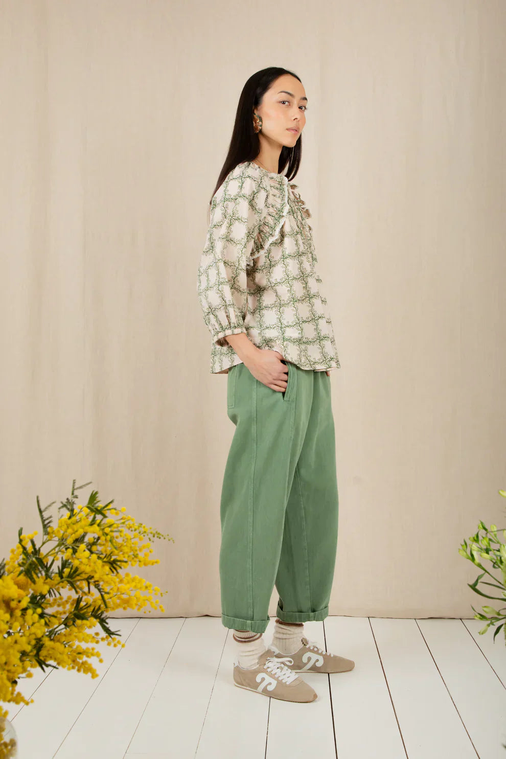 BONTE Florette Top in Clover