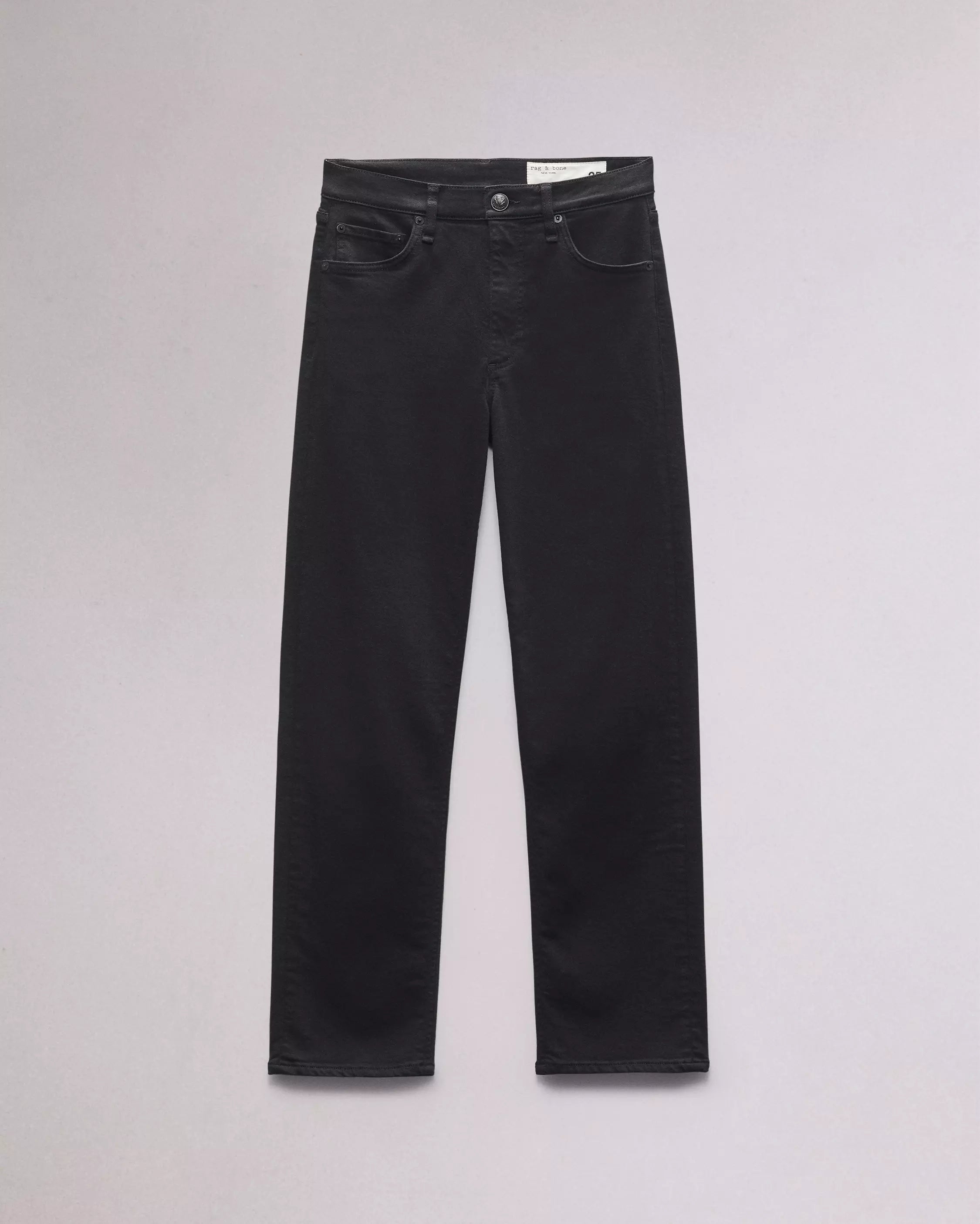 Rag & Bone Flexi Harlow Mid Rise Ankle Straight in Black