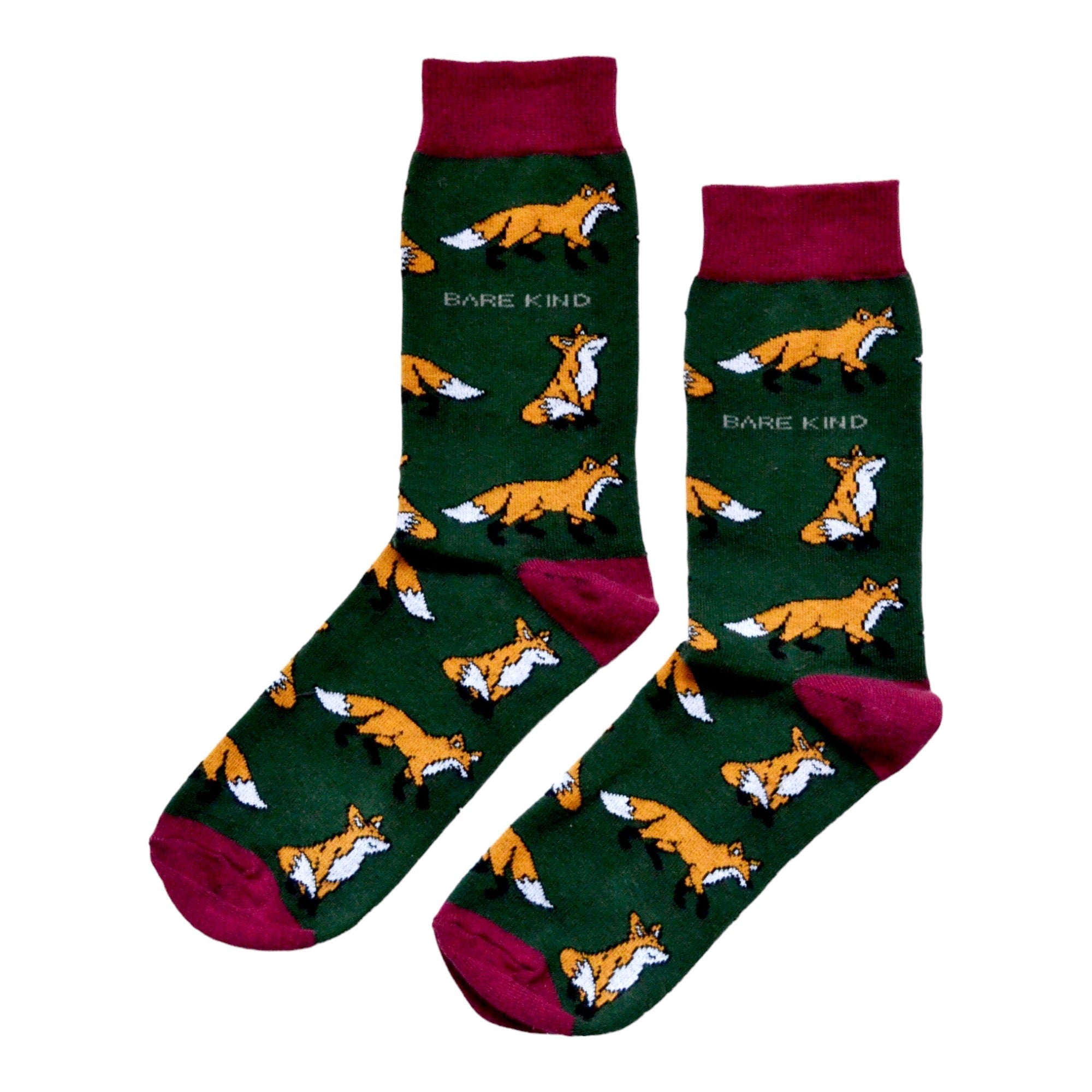 Bare Kind Save the Foxes Bamboo Socks
