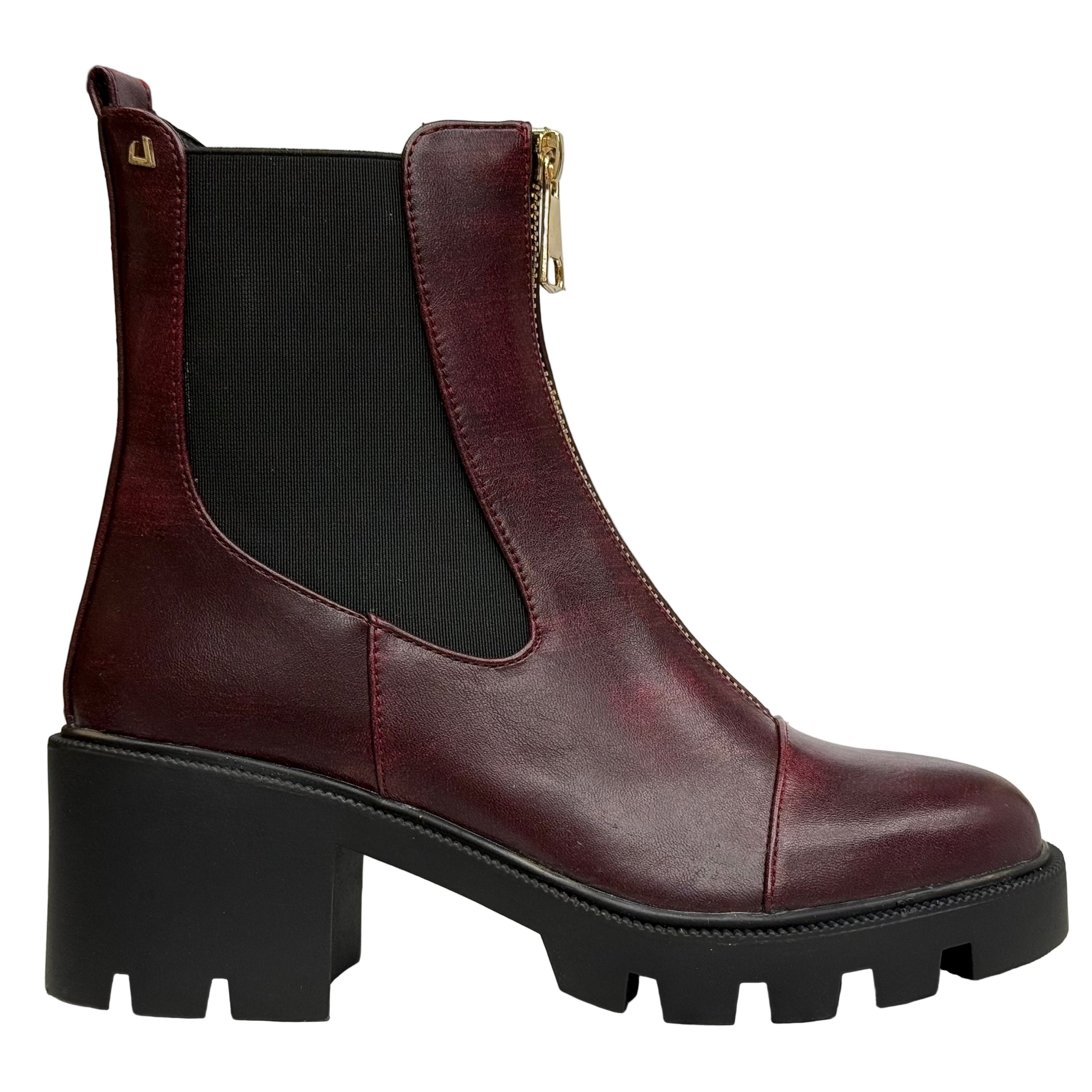 Una Healy Womens I'm Sorry Chelsea Boot | Baked Cherry Red