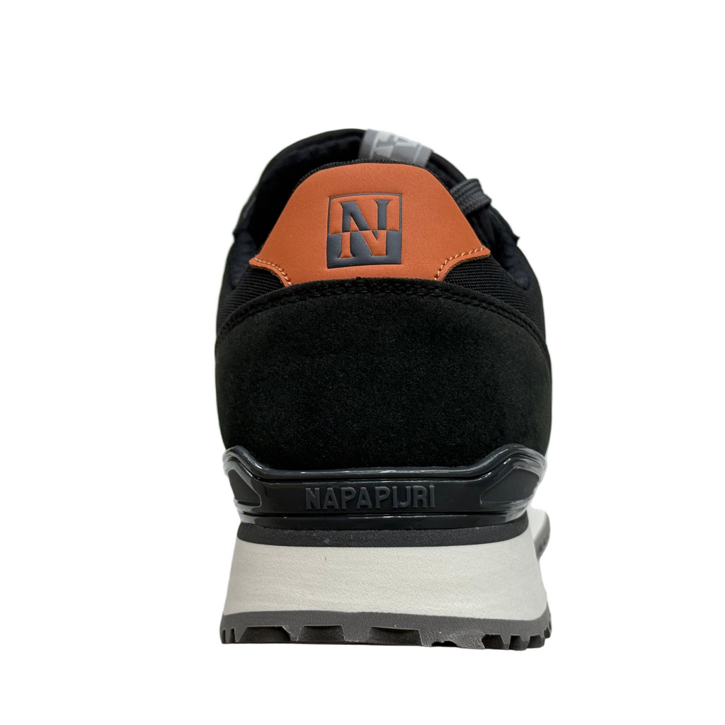 Napapijiri Mens Cosmos Trainers | Black / Grey / Orange