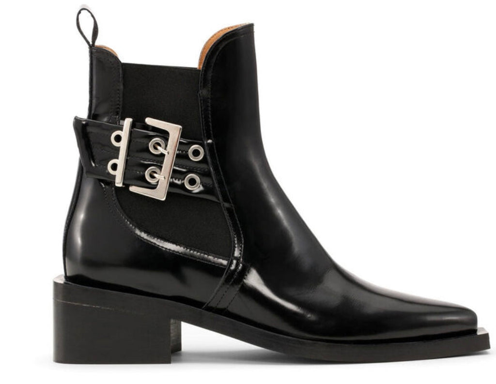 Ganni Chunky Buckle Chelsea Boot