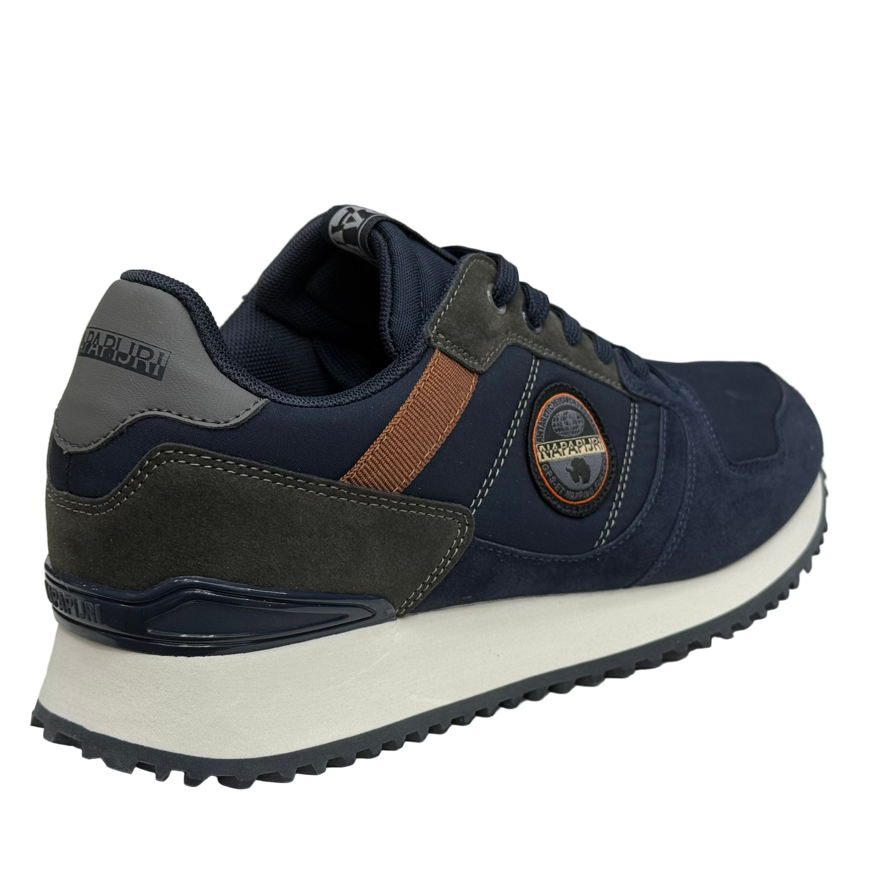 Napapijiri Mens Cosmos Bollo Trainers | Navy / Grey