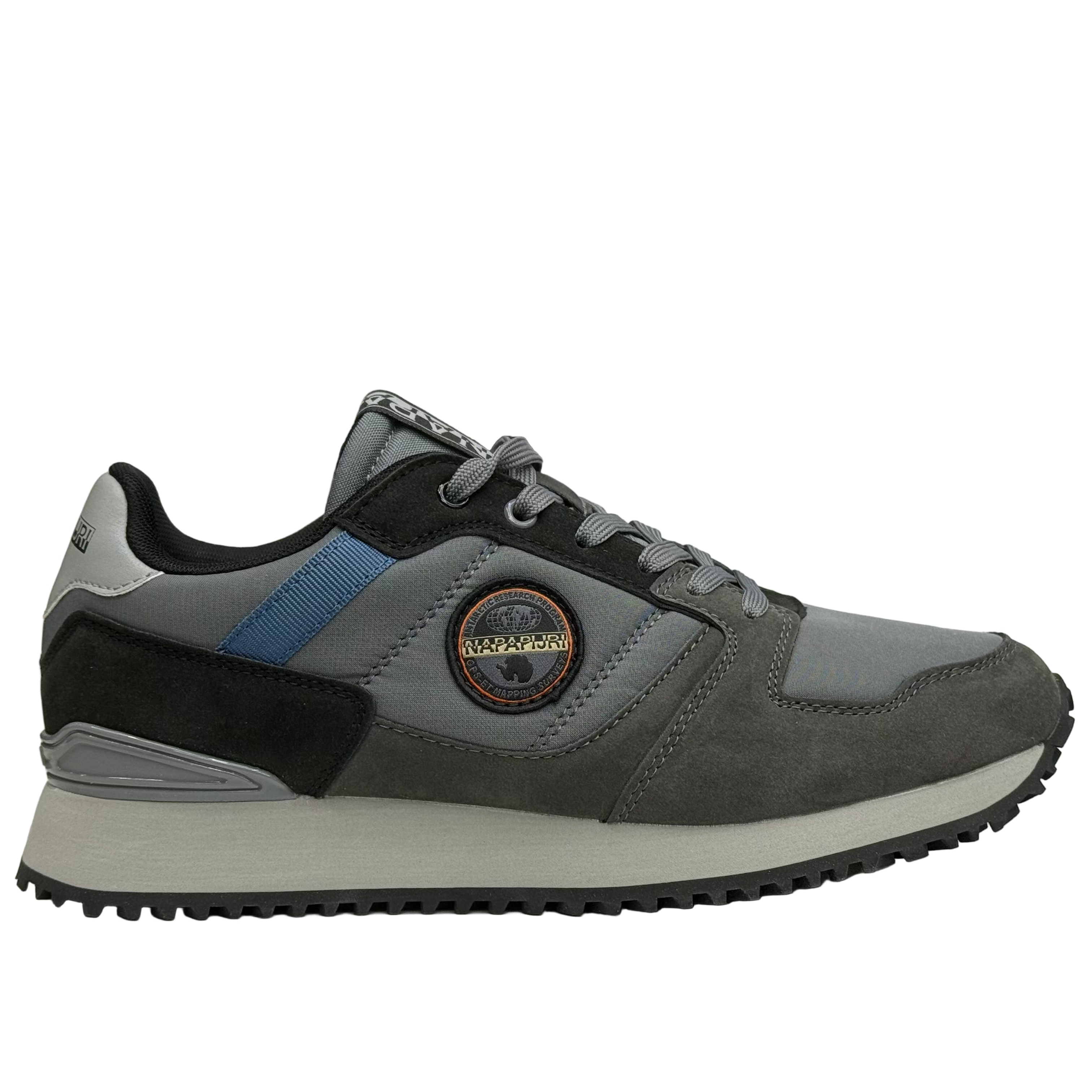 Napapijiri Mens Cosmos Bollo Trainers | Dark Grey Solid