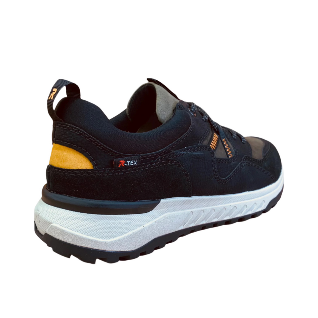 Rieker Mens Evolution Leather Trainers - Black