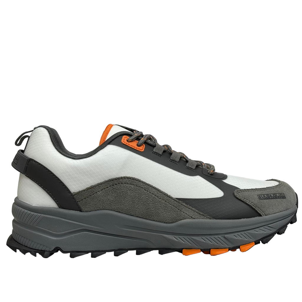 Napapijiri Mens Vortec Trainers | White / Grey