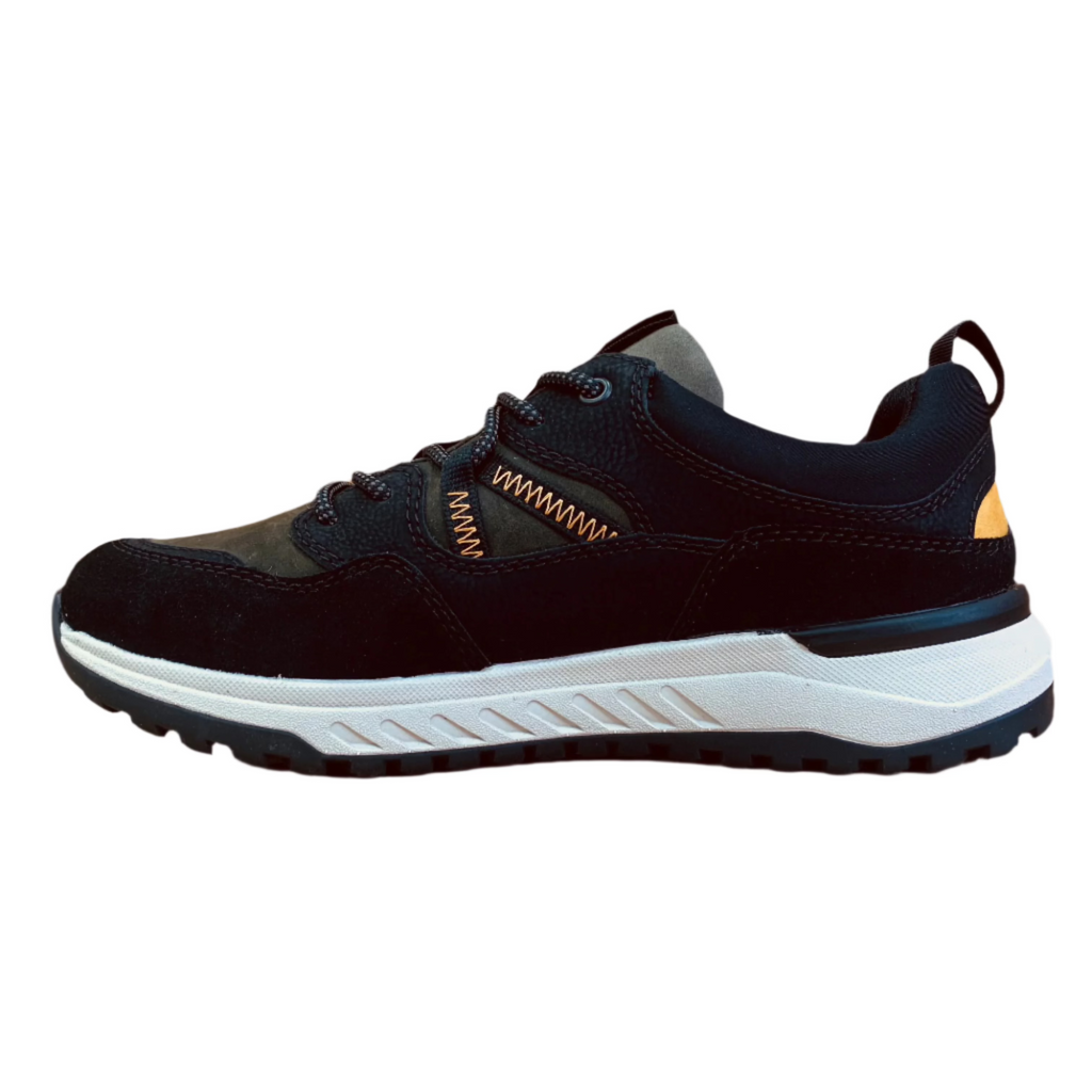 Rieker Mens Evolution Leather Trainers - Black