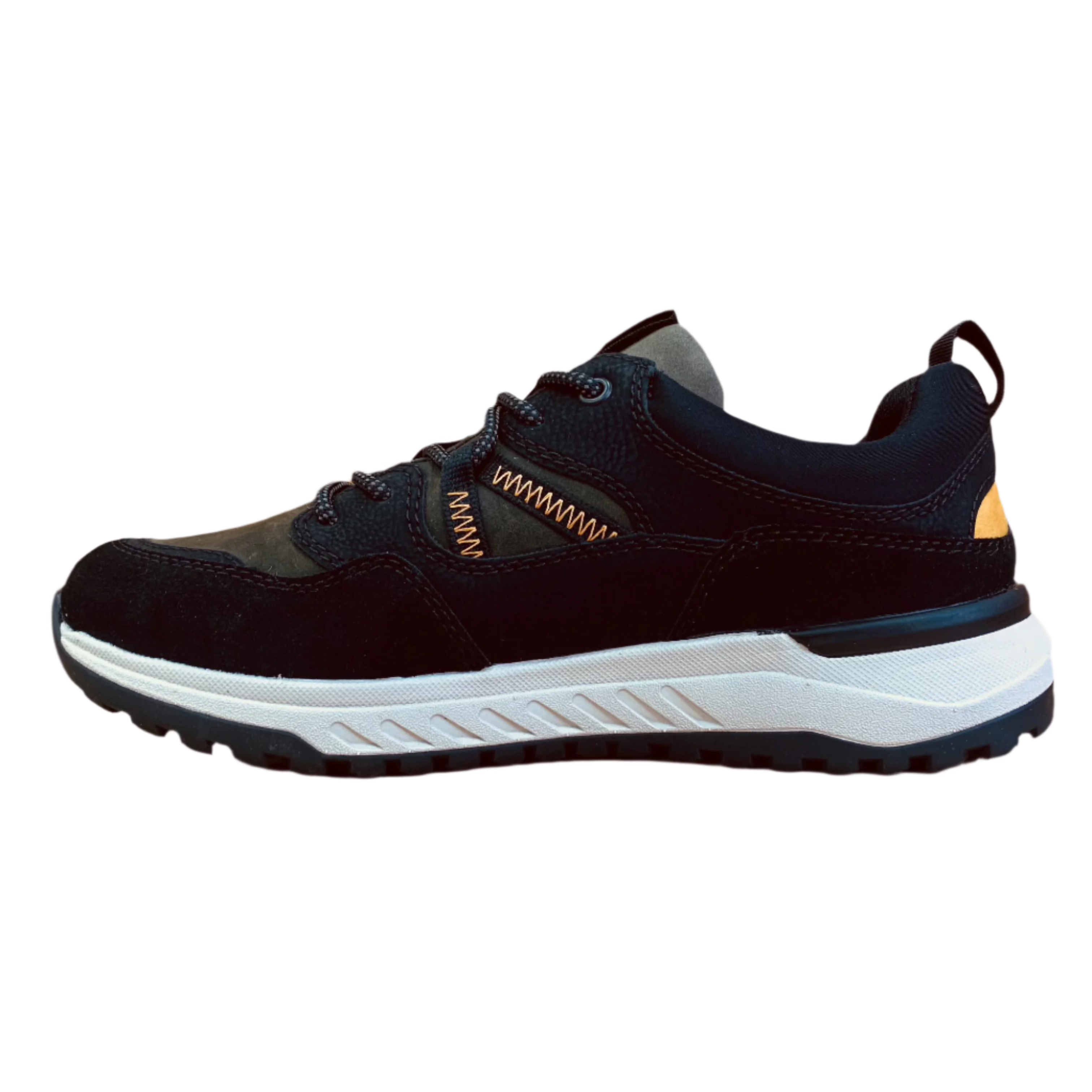 Rieker Mens Evolution Leather Trainers - Black