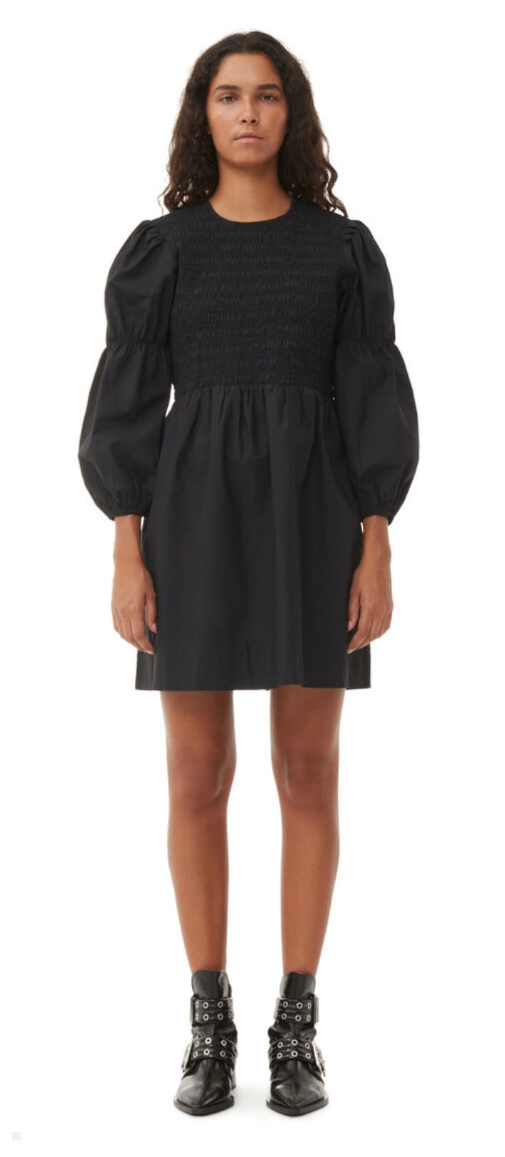 Ganni Chunky Buckle Open Cut Boots