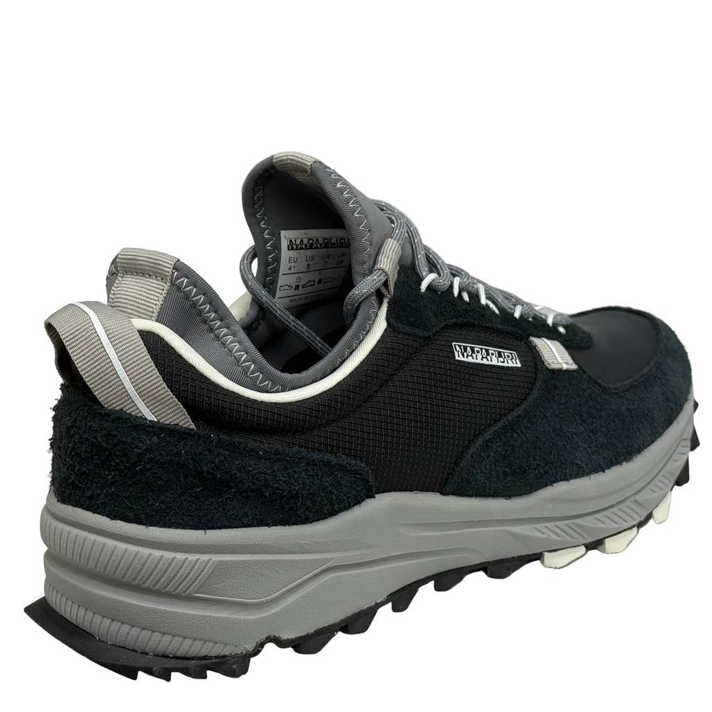 Napapijiri Mens Vortec Suede Slip On Trainers | Black
