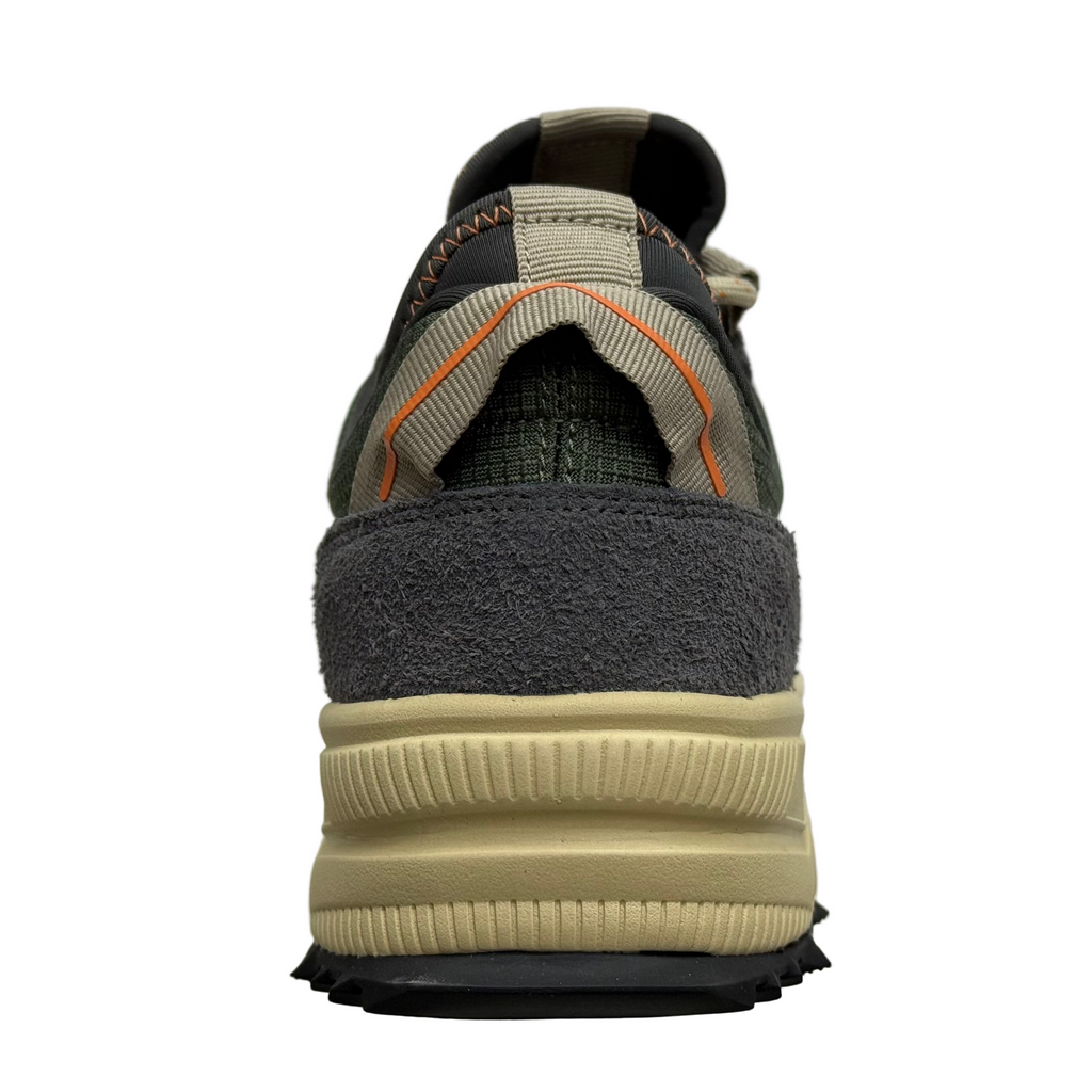 Napapijiri Mens Vortec Suede Slip On Trainers | Green / Blue