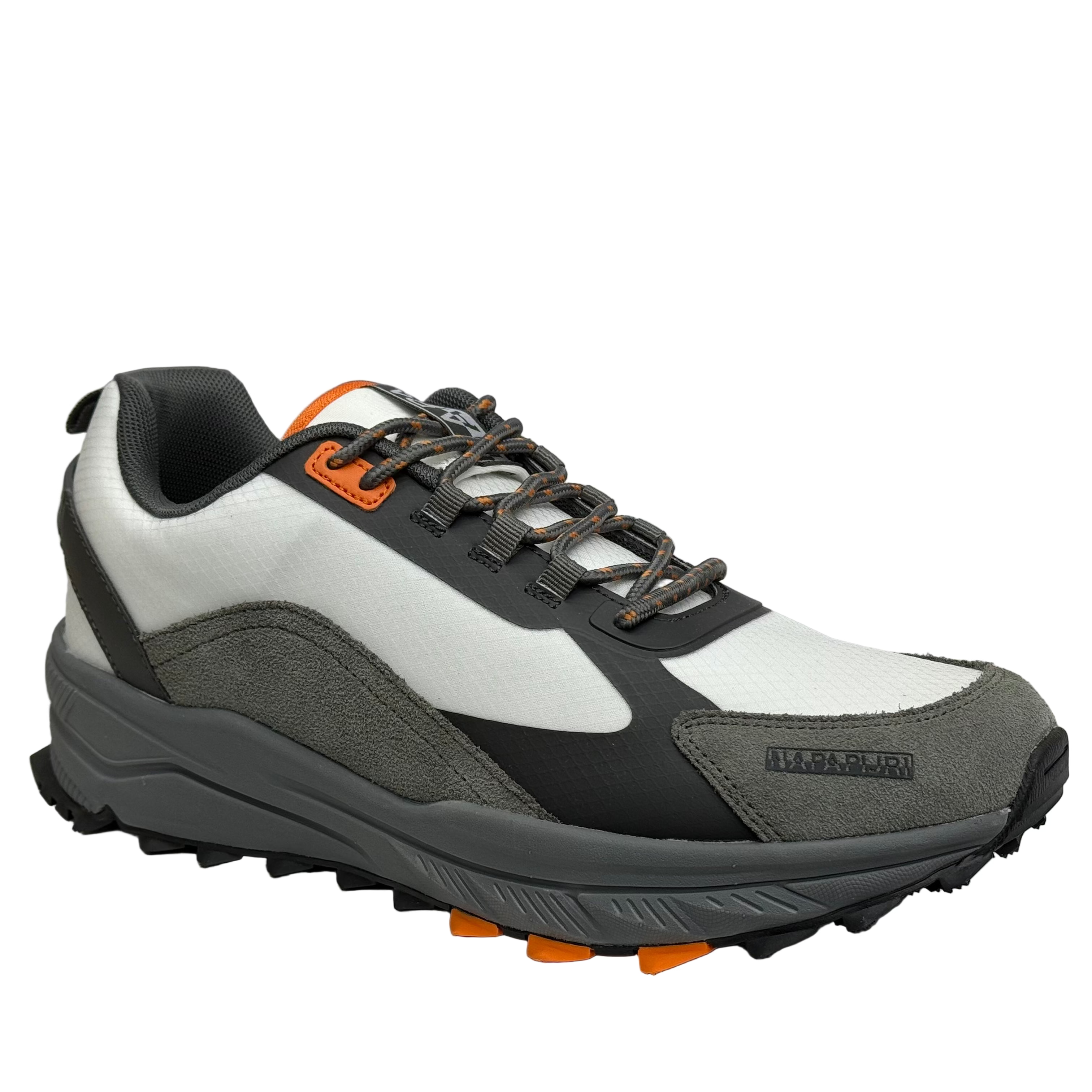 Napapijiri Mens Vortec Trainers | White / Grey