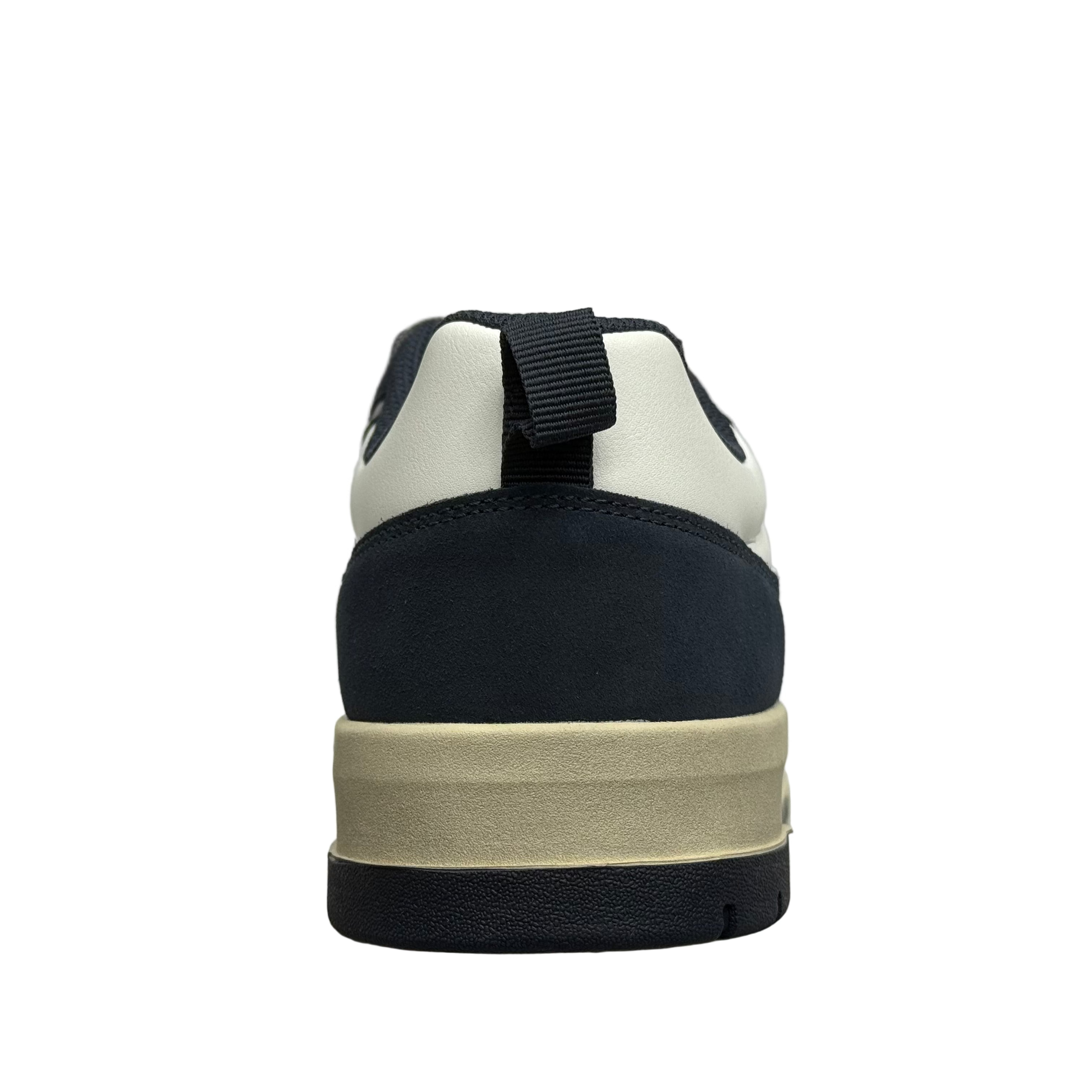 Napapijiri Mens Dust Leather Trainers | White / Navy