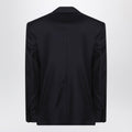 Dark navy wool single-breasted jacket