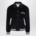 Navy corduroy Varsity bomber