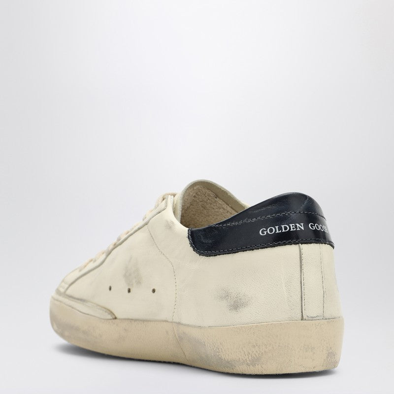 Super-star beige/blue low Sneaker