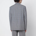 Grey single-breasted Prince of Wales jacket