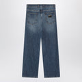 Blue washed over jeans