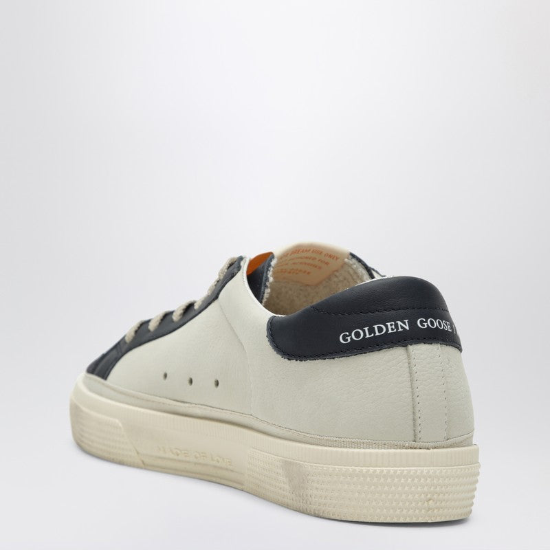 White/blue May sneakers with platinum star
