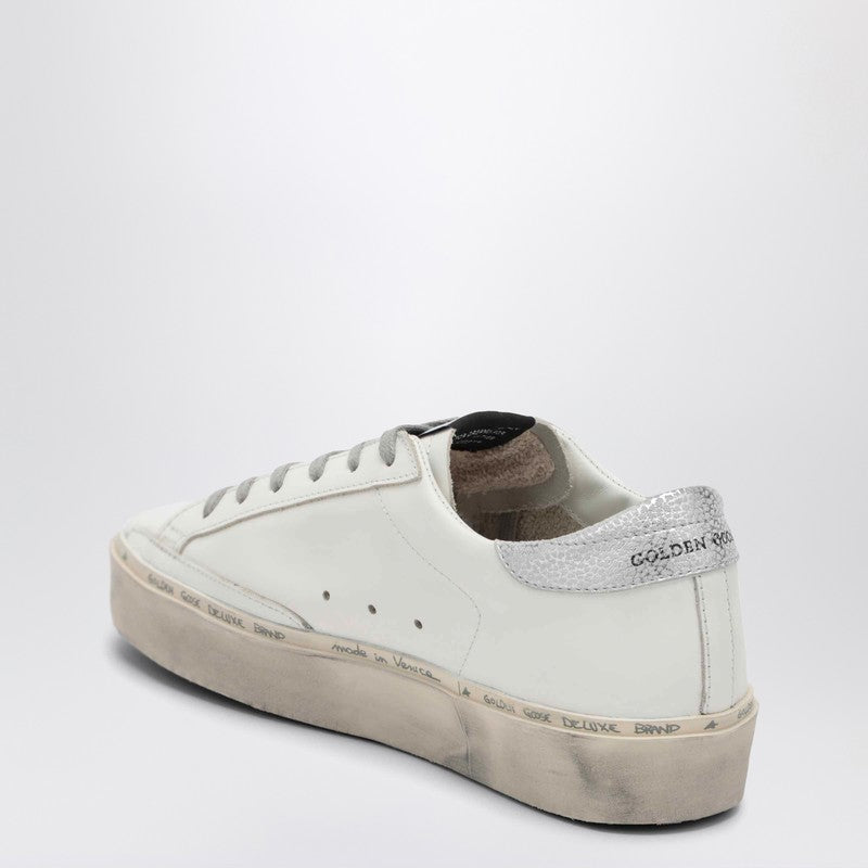 White/silver Hi-Star sneakers