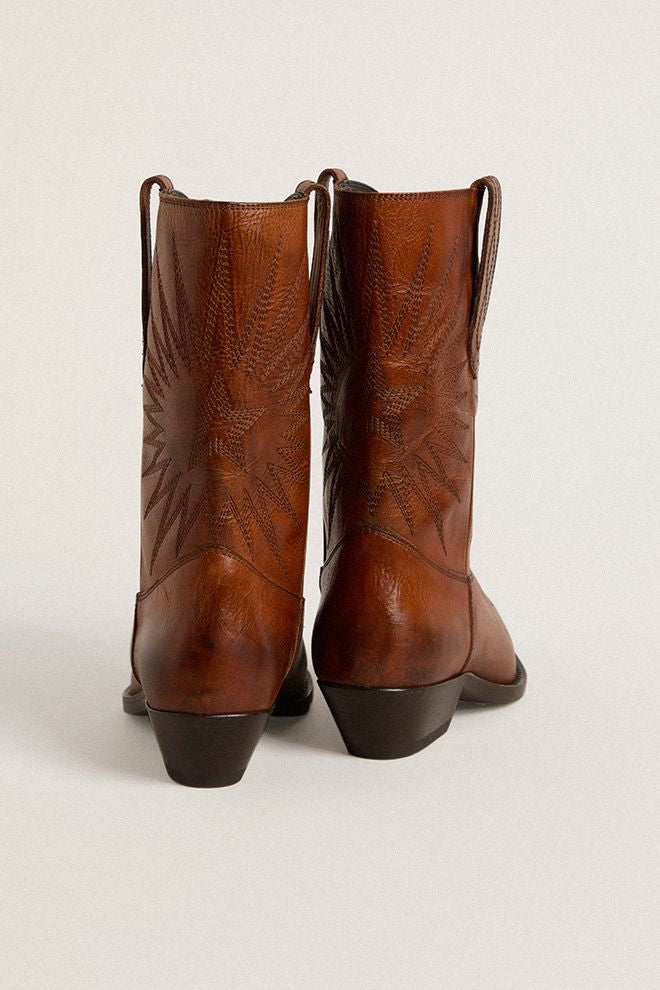 Golden Goose Wish Star Boots with Embroideries
