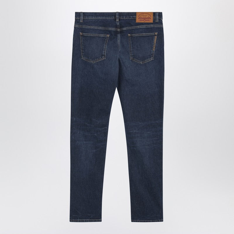 Blue skinny jeans