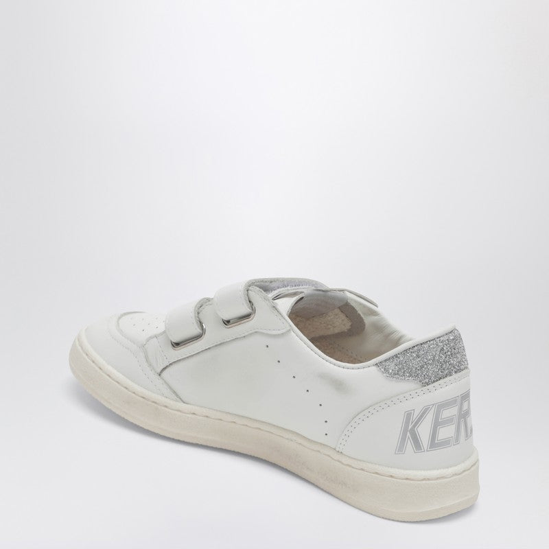 Ball Star sneakers in white/crystal