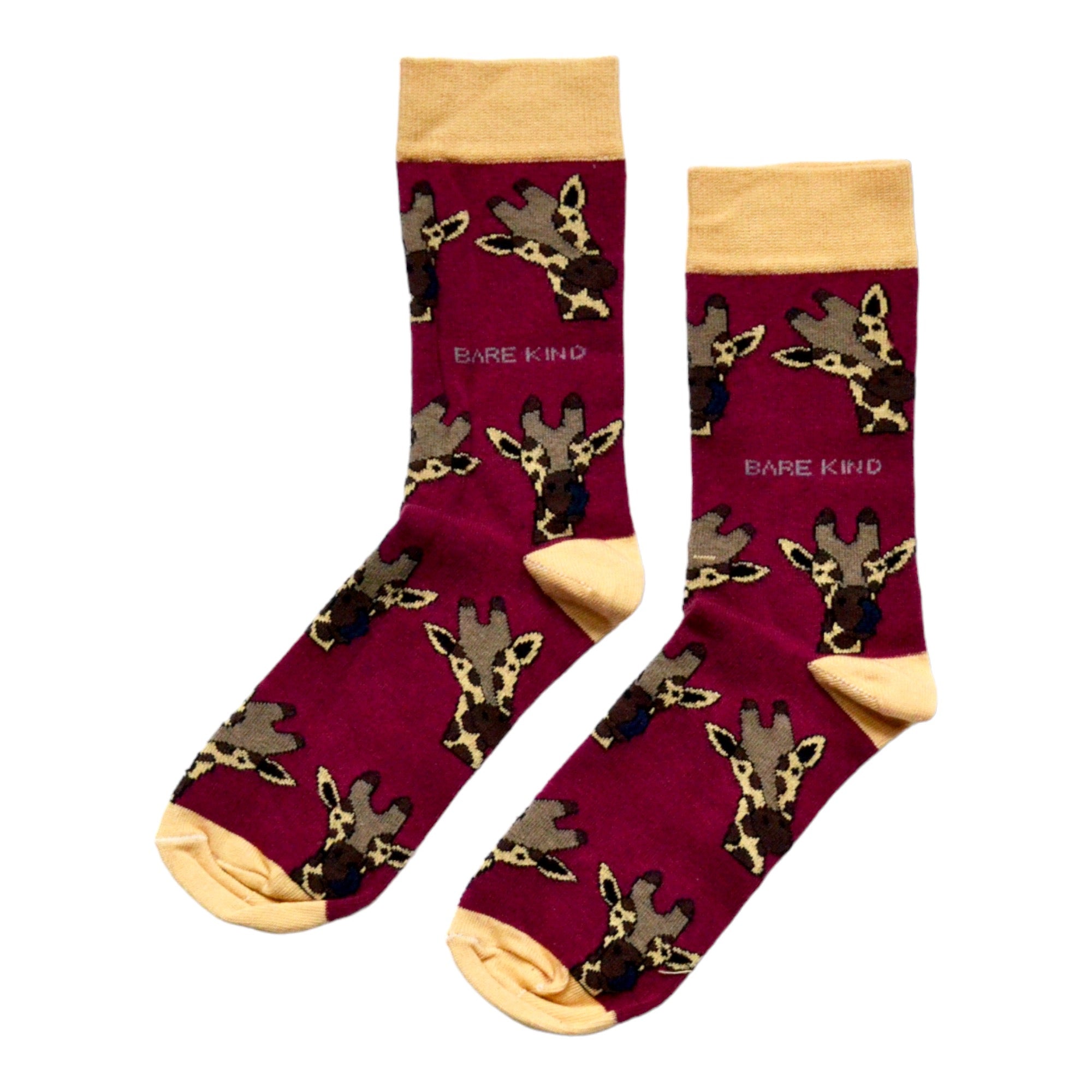 Bare Kind Save the Giraffe Bamboo Socks