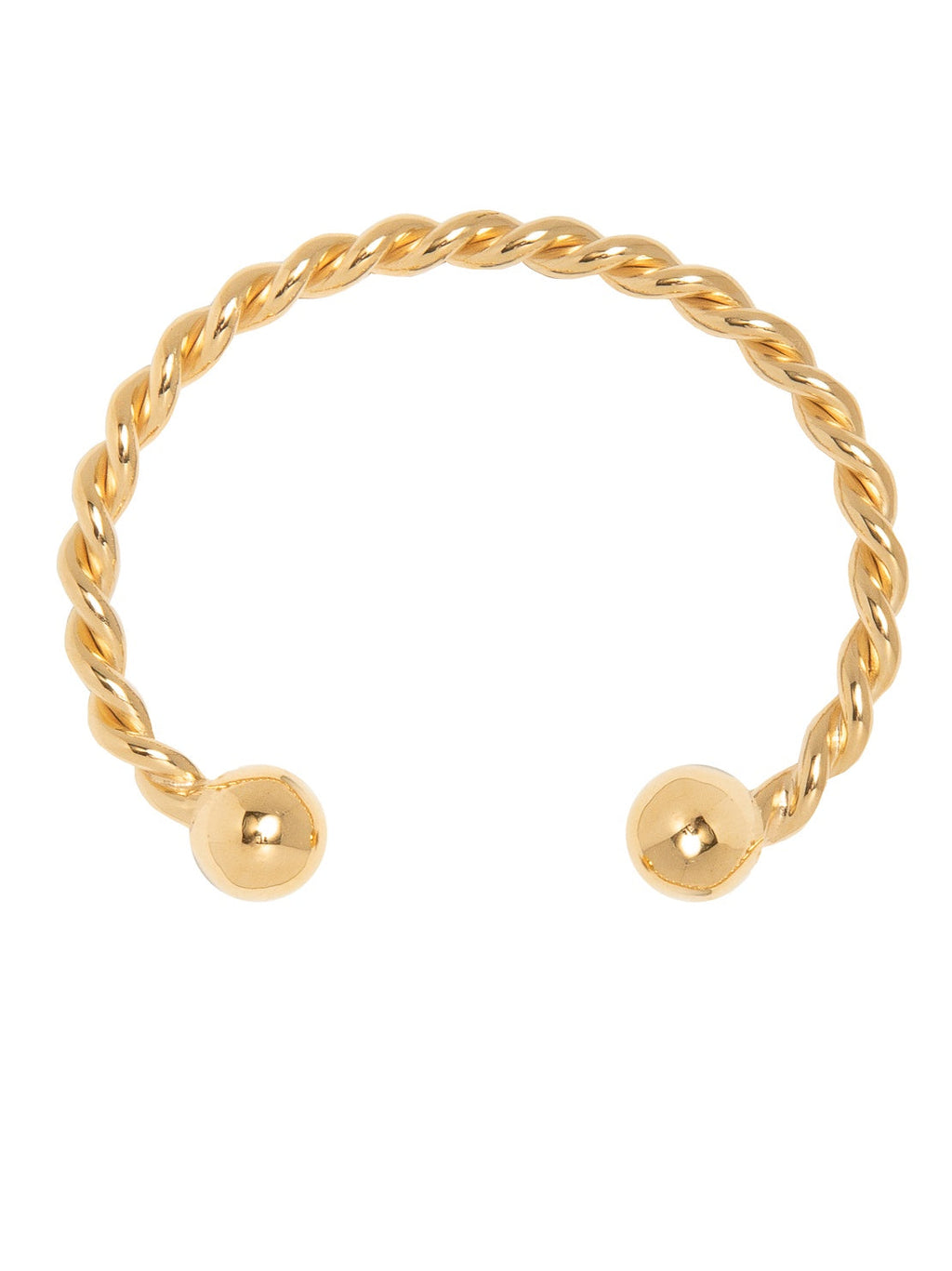 Tilly Sveaas Gold Roped Torque Bracelet