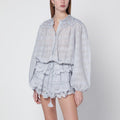 Polly cotton blouse with floral lace