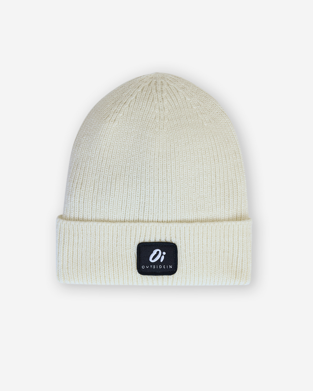 Outside In Ribbed Beanie | Vanilla
