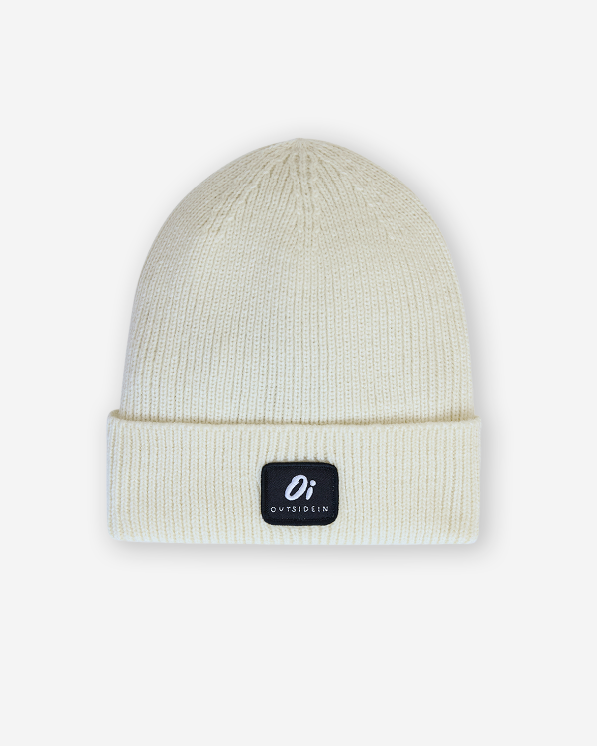 Outside In Ribbed Beanie | Vanilla
