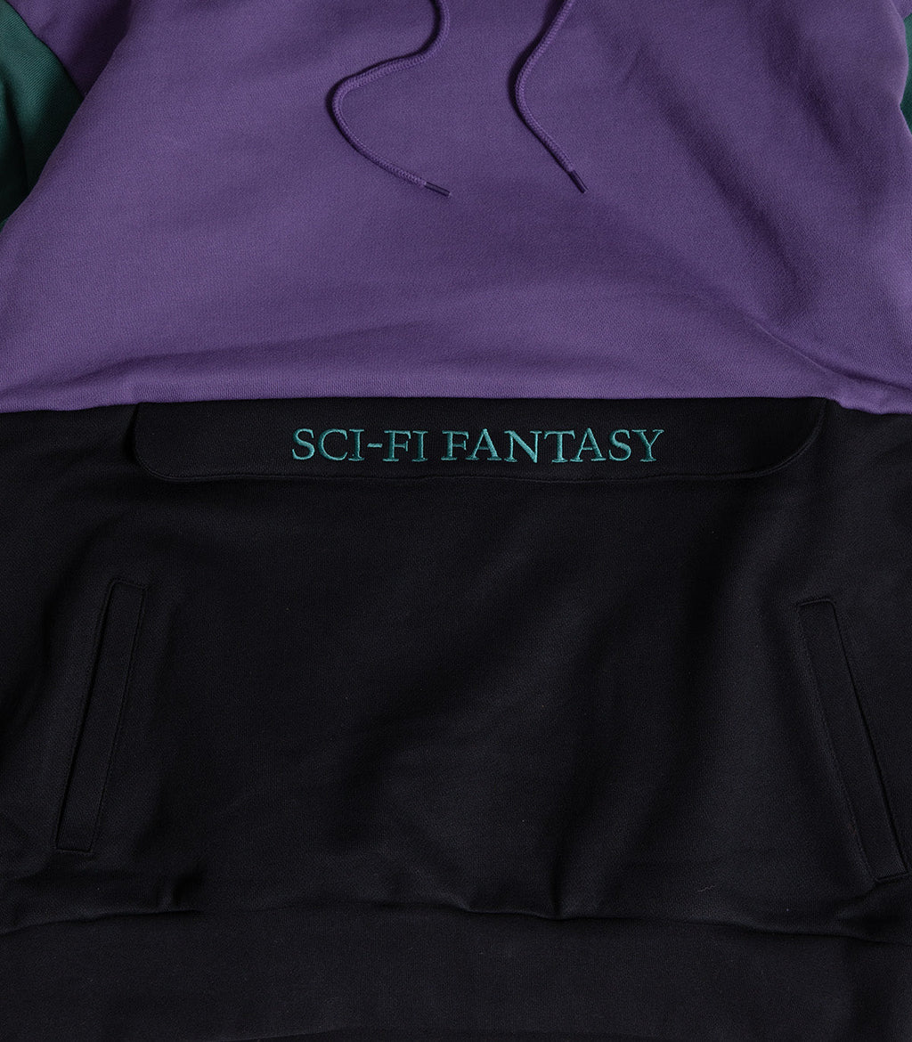 Sci-Fi Fantasy Colorblocked Hooded Sweatshirt